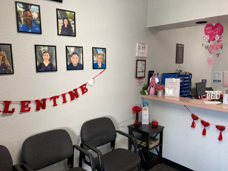 View of reception area and waiting area